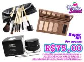 ENCERRADO Kit com pincéis, sombras e delineador em gel #1