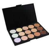 Paleta 15 Cores - Corretivo, Base, Contorno e Iluminador.