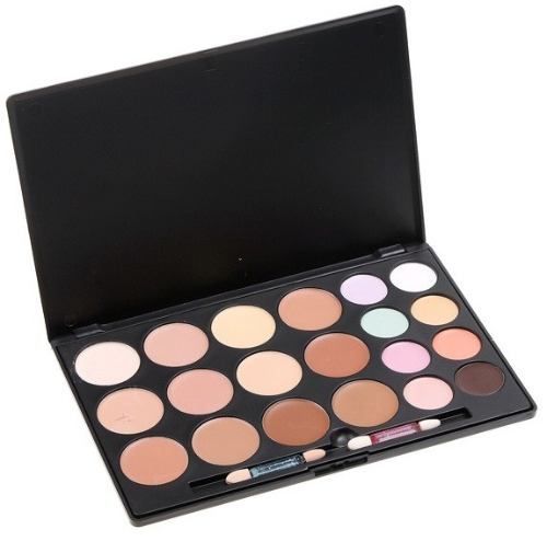 Paleta 20 Cores - Corretivo, Base, Contorno e Iluminador.