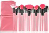 Kit com 24 pincéis Make Up For You - Cor Rosa